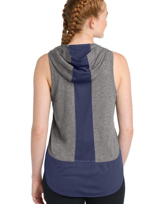 Sport-Tek  Women's PosiCharge  Tri-Blend Wicking Draft Hoodie Tank. LST410
