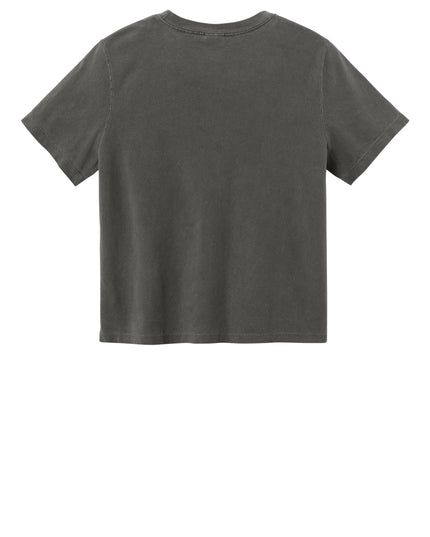 BELLA+CANVAS Women's Heavyweight Garment-Dyed Tee Washed Charcoal Back