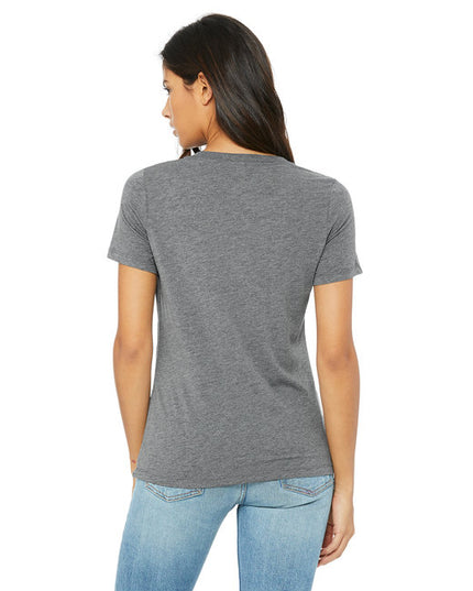 Ladies' Relaxed Triblend V-Neck T-Shirt