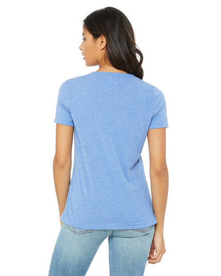 Ladies' Relaxed Triblend V-Neck T-Shirt