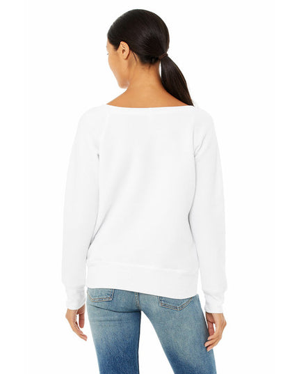 Ladies' Sponge Fleece Wide Neck Sweatshirt