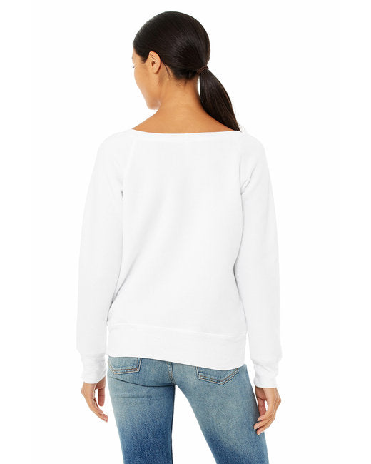 Ladies' Sponge Fleece Wide Neck Sweatshirt