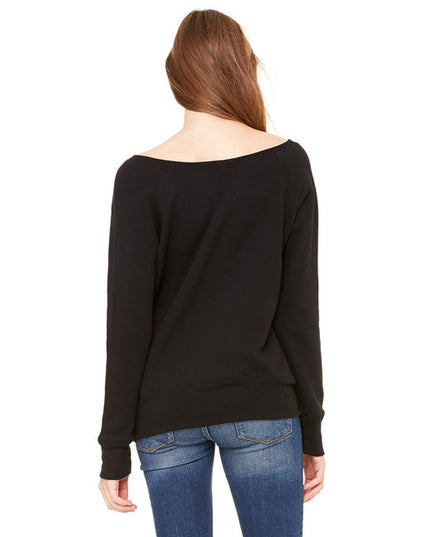 Ladies' Sponge Fleece Wide Neck Sweatshirt