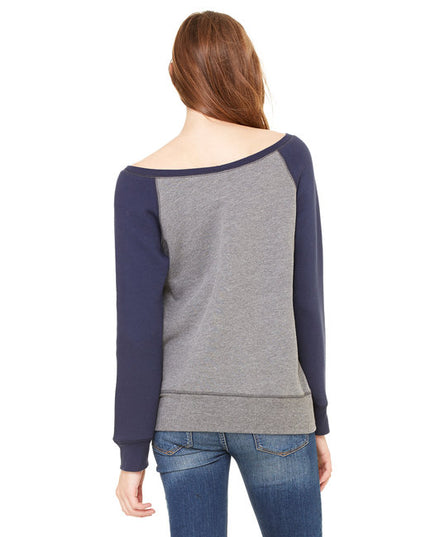 Ladies' Sponge Fleece Wide Neck Sweatshirt