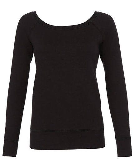 Ladies' Sponge Fleece Wide Neck Sweatshirt