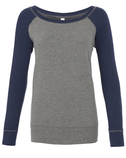 Ladies' Sponge Fleece Wide Neck Sweatshirt