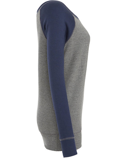 Ladies' Sponge Fleece Wide Neck Sweatshirt