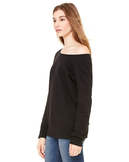 Ladies' Sponge Fleece Wide Neck Sweatshirt