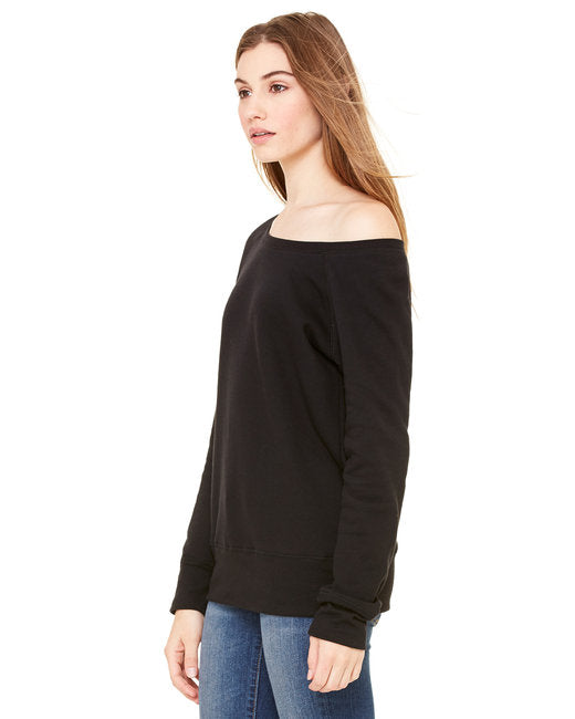 Ladies' Sponge Fleece Wide Neck Sweatshirt