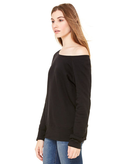 Ladies' Sponge Fleece Wide Neck Sweatshirt