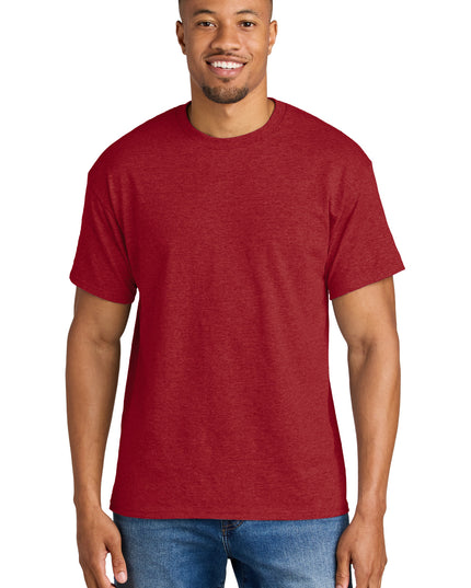 Gildan DryBlend 50 Cotton/50 Poly T-Shirt. 8000 - Heather Scarlet Red