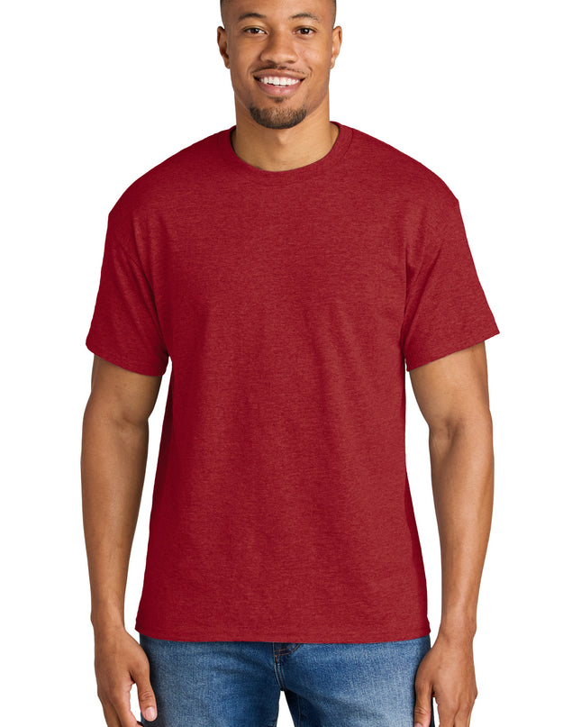 Gildan DryBlend 50 Cotton/50 Poly T-Shirt. 8000 - Heather Scarlet Red