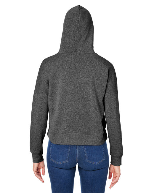 Ladies' Triblend Cropped Hooded Sweatshirt