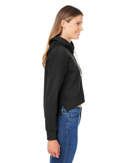 Ladies' Triblend Cropped Hooded Sweatshirt