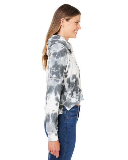 Ladies' Triblend Cropped Hooded Sweatshirt