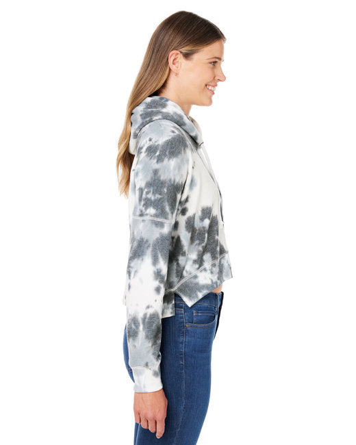 Ladies' Triblend Cropped Hooded Sweatshirt