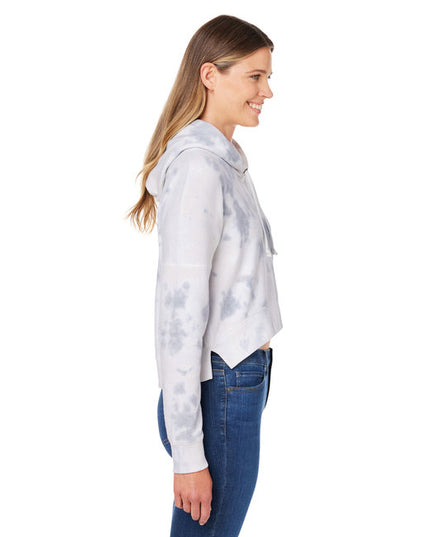 Ladies' Triblend Cropped Hooded Sweatshirt