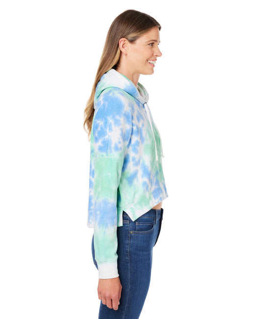 Ladies' Triblend Cropped Hooded Sweatshirt