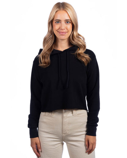 Ladies' Cropped Pullover Hooded Sweatshirt