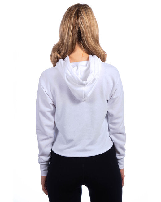 Ladies' Cropped Pullover Hooded Sweatshirt