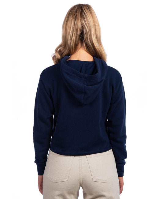 Ladies' Cropped Pullover Hooded Sweatshirt