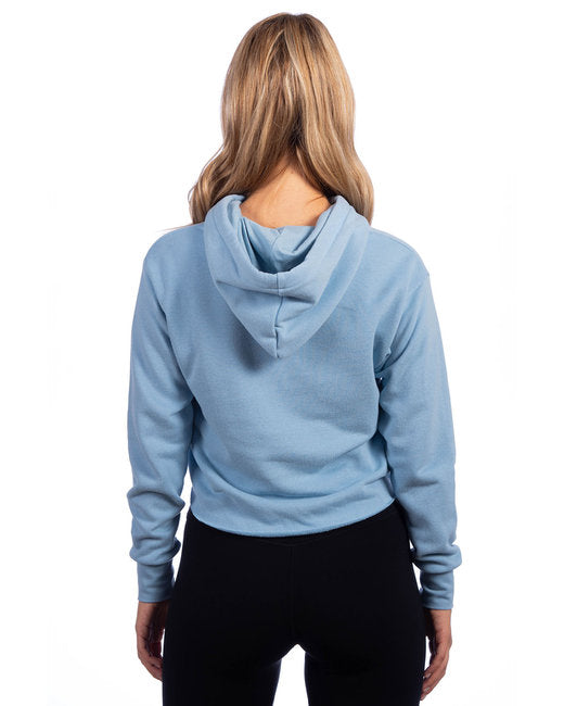 Ladies' Cropped Pullover Hooded Sweatshirt