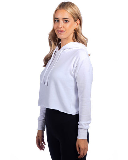 Ladies' Cropped Pullover Hooded Sweatshirt
