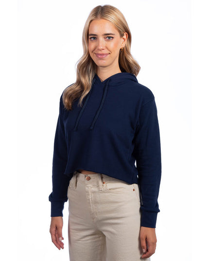Ladies' Cropped Pullover Hooded Sweatshirt