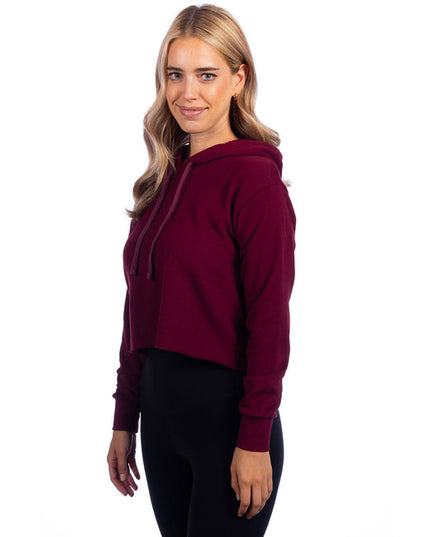 Ladies' Cropped Pullover Hooded Sweatshirt