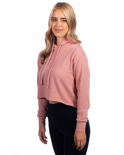 Ladies' Cropped Pullover Hooded Sweatshirt