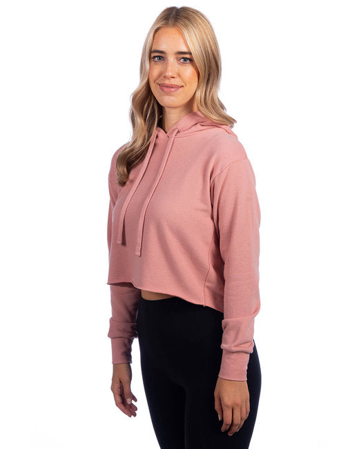 Ladies' Cropped Pullover Hooded Sweatshirt