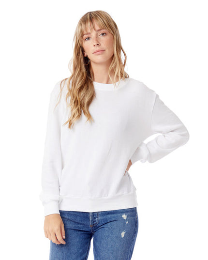 Ladies' Washed Terry Throwback Pullover Sweatshirt