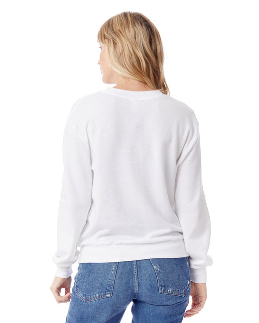 Ladies' Washed Terry Throwback Pullover Sweatshirt