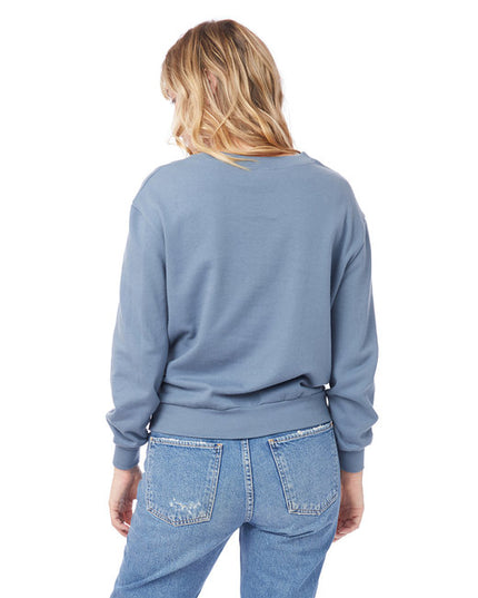 Ladies' Washed Terry Throwback Pullover Sweatshirt