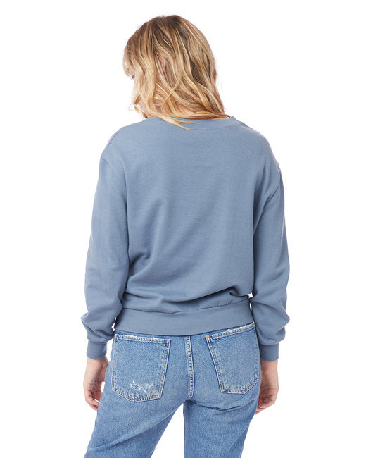 Ladies' Washed Terry Throwback Pullover Sweatshirt
