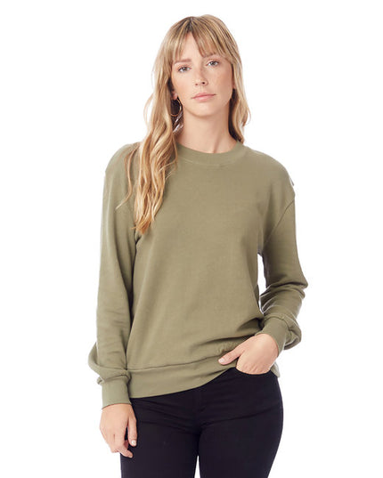 Ladies' Washed Terry Throwback Pullover Sweatshirt