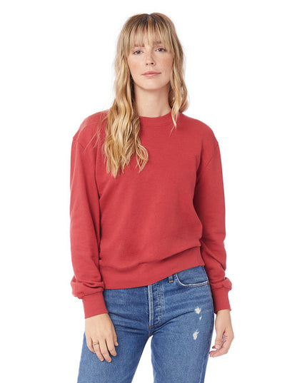 Ladies' Washed Terry Throwback Pullover Sweatshirt