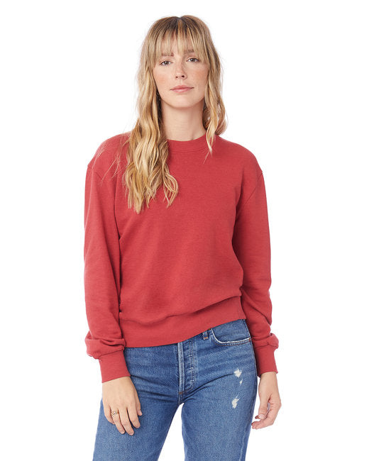 Ladies' Washed Terry Throwback Pullover Sweatshirt