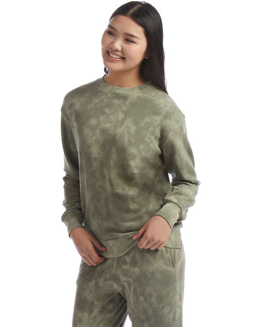 Ladies' Washed Terry Throwback Pullover Sweatshirt