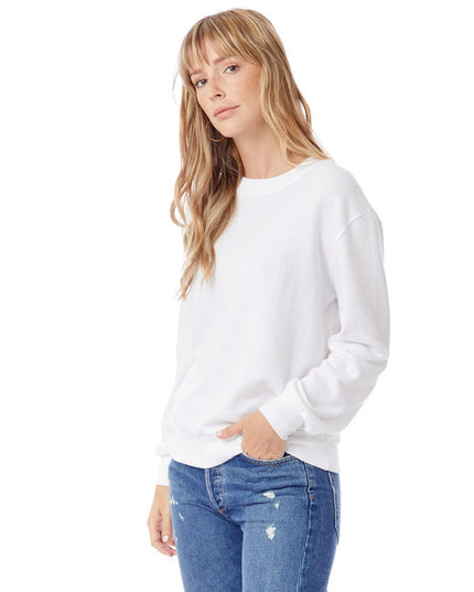 Ladies' Washed Terry Throwback Pullover Sweatshirt