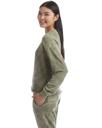 Ladies' Washed Terry Throwback Pullover Sweatshirt