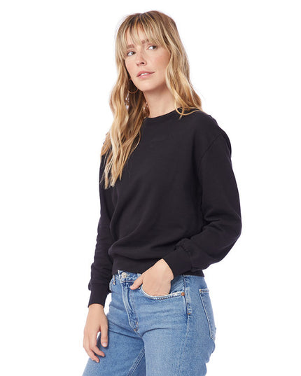 Ladies' Washed Terry Throwback Pullover Sweatshirt