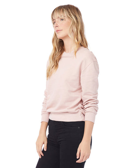 Ladies' Washed Terry Throwback Pullover Sweatshirt