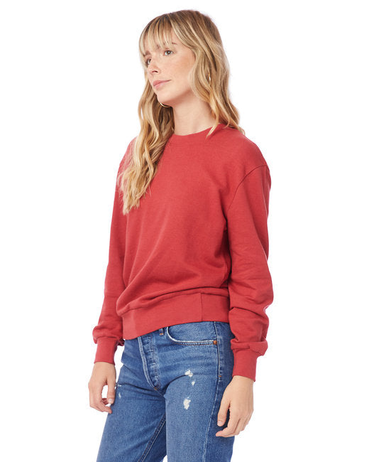 Ladies' Washed Terry Throwback Pullover Sweatshirt