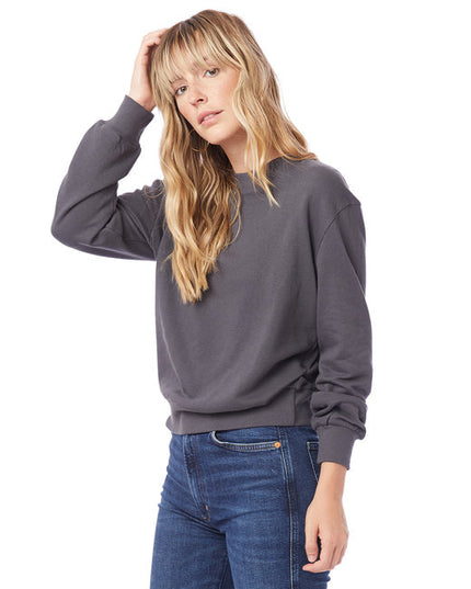 Ladies' Washed Terry Throwback Pullover Sweatshirt