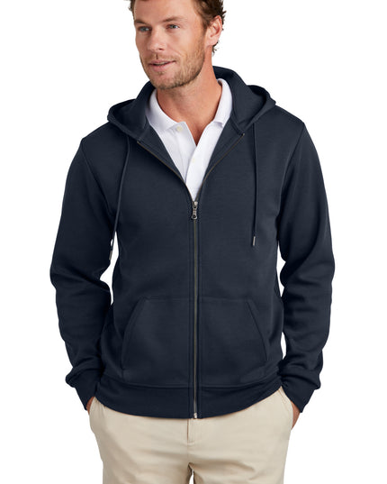 Brooks Brothers Double-Knit Full-Zip Hoodie BB18208 - Night Navy