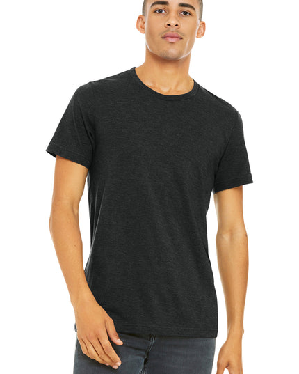 BELLA+CANVAS  Unisex Heather CVC Short Sleeve Tee. BC3001CVC - Black Heather
