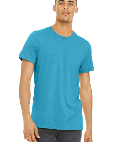 BELLA+CANVAS  Unisex Heather CVC Short Sleeve Tee. BC3001CVC - Heather Aqua