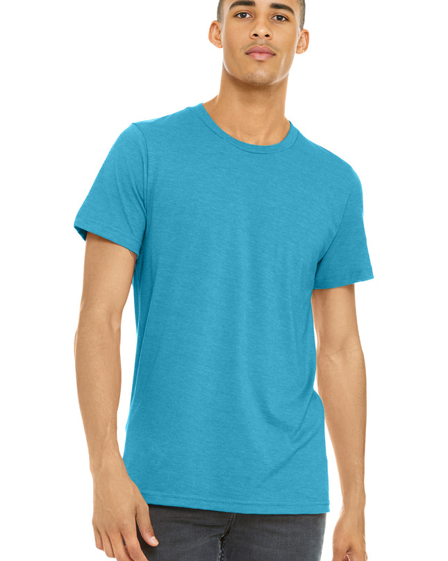 BELLA+CANVAS  Unisex Heather CVC Short Sleeve Tee. BC3001CVC - Heather Aqua
