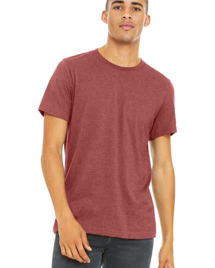 BELLA+CANVAS  Unisex Heather CVC Short Sleeve Tee. BC3001CVC - Heather Canvas Red